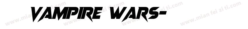 字体Vampire Wars字体转换